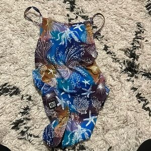 jolyn tie back girls swim suit